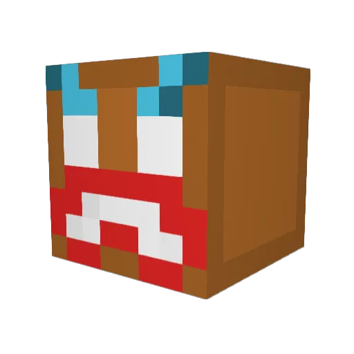 Squish_Sauce Minecraft avatar head, 3D render