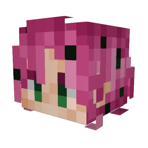 Squishill Minecraft avatar head, 3D render