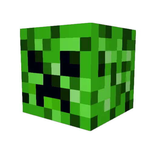 Squishus Minecraft avatar head, 3D render