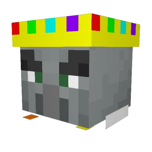 Squishy11 Minecraft avatar head, 3D render