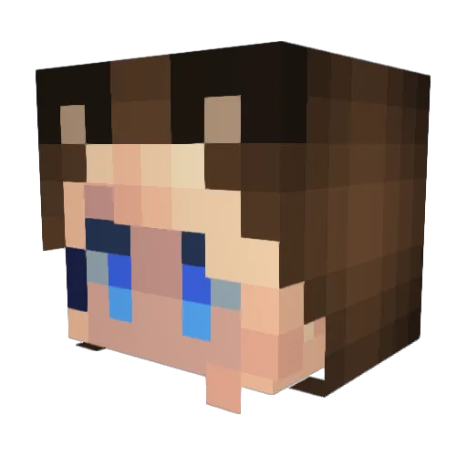 Squishy182 Minecraft avatar head, 3D render