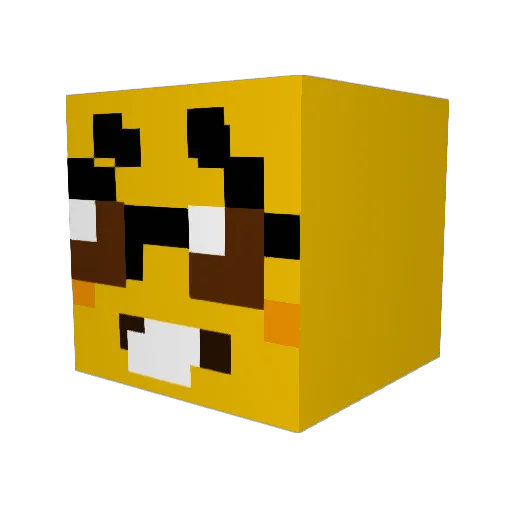 Squishy242022 Minecraft avatar head, 3D render