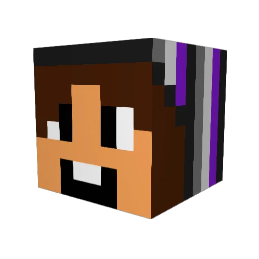 Squishy613 Minecraft avatar head, 3D render
