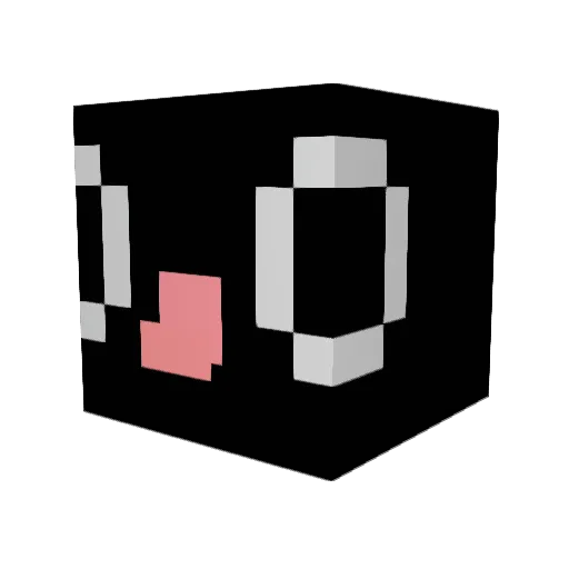 SquishyGentoo Minecraft avatar head, 3D render