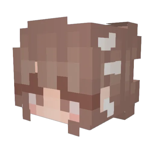SquishyInk Minecraft avatar head, 3D render