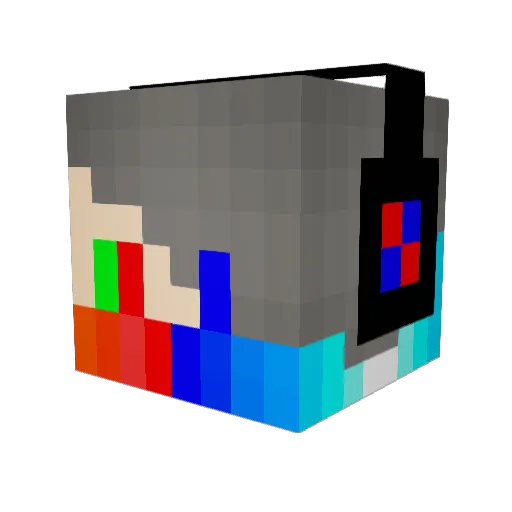 SquishyPhap Minecraft avatar head, 3D render