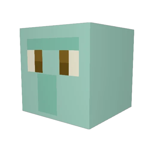 Squishy_Squid69 Minecraft avatar head, 3D render