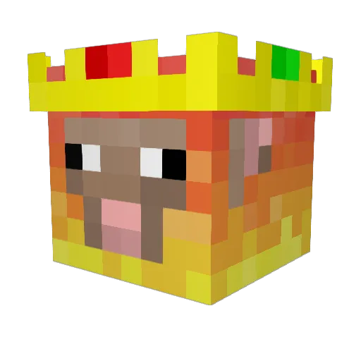 SquisyCoCoNutz Minecraft avatar head, 3D render