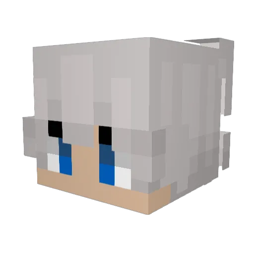 SquitB Minecraft avatar head, 3D render