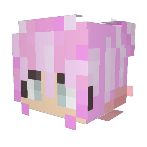 SquitYT Minecraft avatar head, 3D render