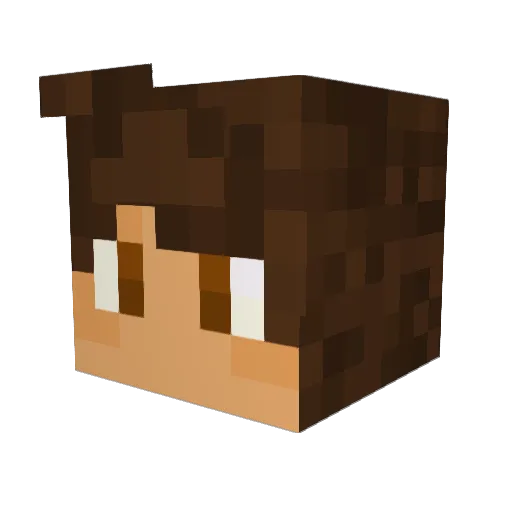 Squixxl Minecraft avatar head, 3D render