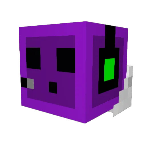 Squizz9 Minecraft avatar head, 3D render