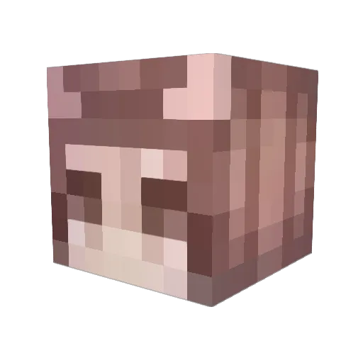 Squvmi Minecraft avatar head, 3D render