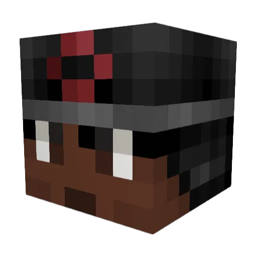 Squxdy Minecraft avatar head, 3D render