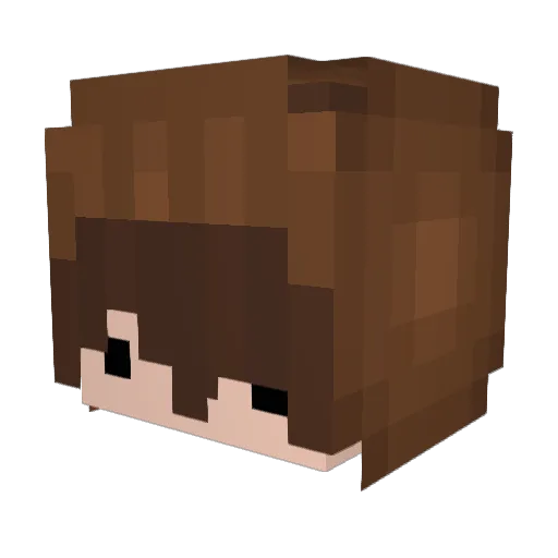 Squyzli Minecraft avatar head, 3D render