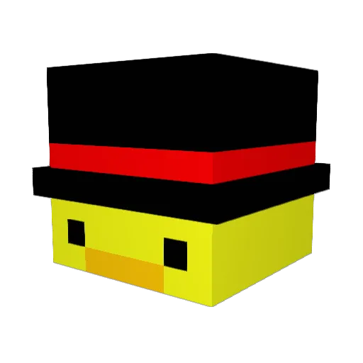 Sqweak_ Minecraft avatar head, 3D render