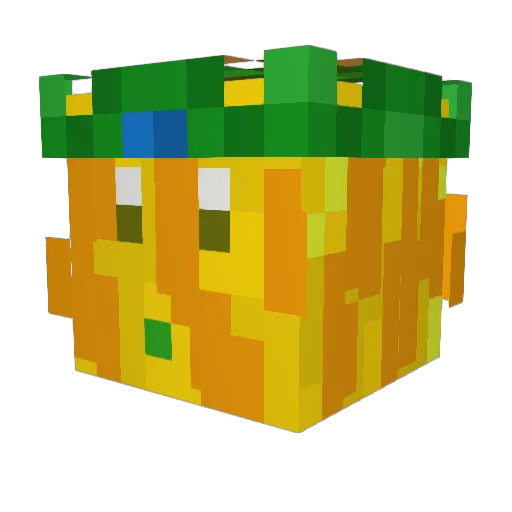 Sqwoooshy Minecraft avatar head, 3D render
