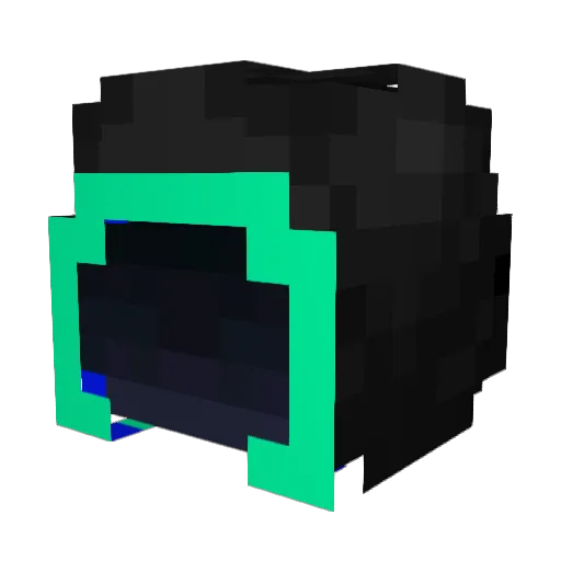 SqzMC Minecraft avatar head, 3D render