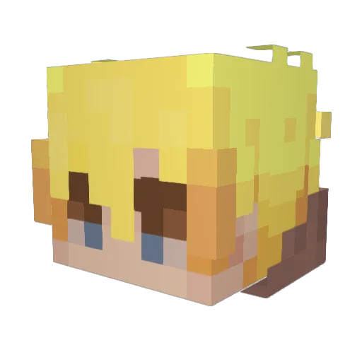 SrARCUS Minecraft avatar head, 3D render