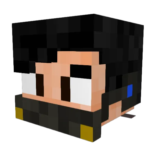 SrAtreyu Minecraft avatar head, 3D render