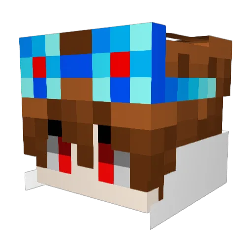 SrAxelGordo Minecraft avatar head, 3D render