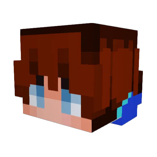 SrBagos Minecraft avatar head, 3D render
