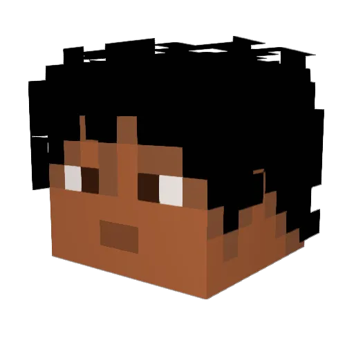 SrBaker08 Minecraft avatar head, 3D render