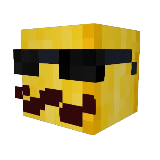 SrBanana22 Minecraft avatar head, 3D render