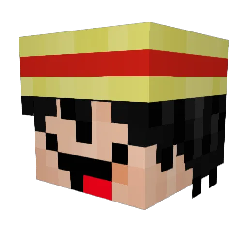 SrBananota Minecraft avatar head, 3D render