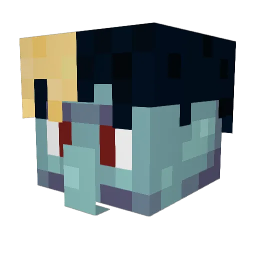 SrCalamardoJY Minecraft avatar head, 3D render
