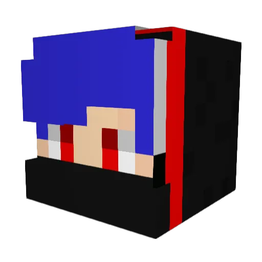SrCareca Minecraft avatar head, 3D render