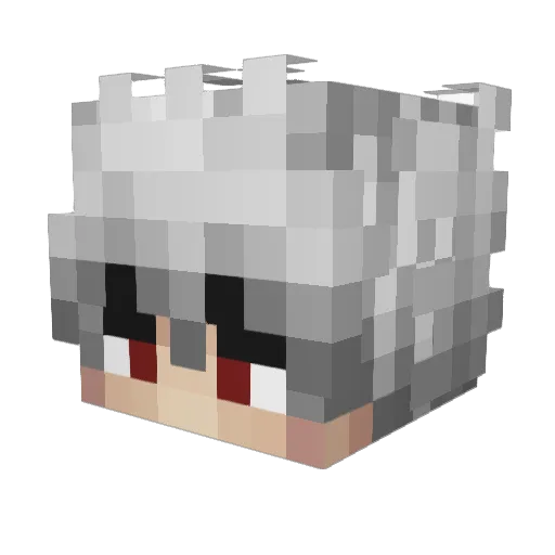 SrCosma Minecraft avatar head, 3D render