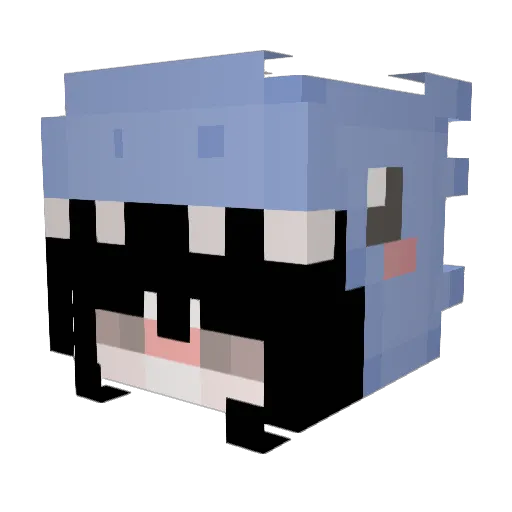 SrDomo Minecraft avatar head, 3D render