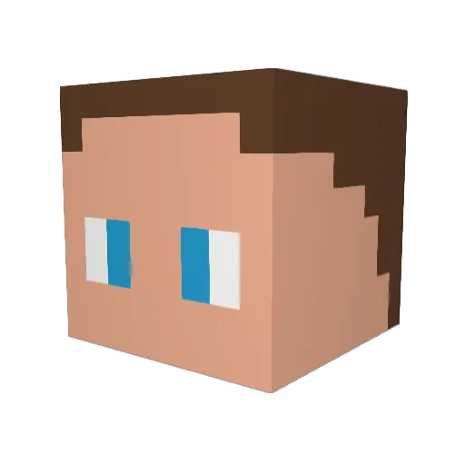 SrEduzon Minecraft avatar head, 3D render
