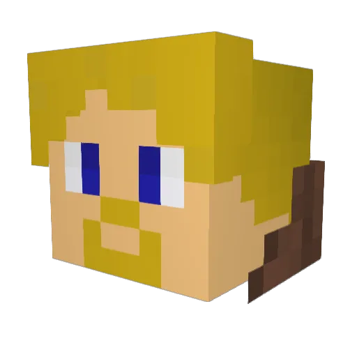 SrElemental Minecraft avatar head, 3D render