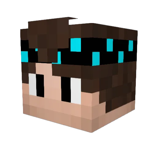 SrFernanduh Minecraft avatar head, 3D render