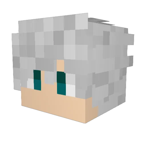SrFireHG Minecraft avatar head, 3D render
