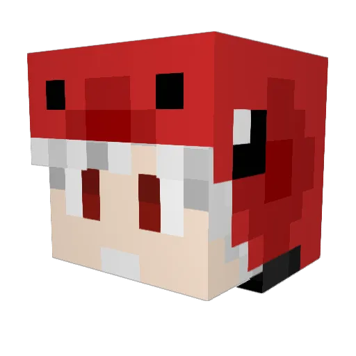 SrFix12 Minecraft avatar head, 3D render