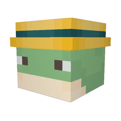 SrFrancos Minecraft avatar head, 3D render