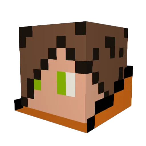 SrFyuper Minecraft avatar head, 3D render