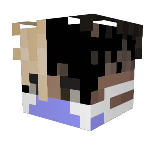 SrGonzo Minecraft avatar head, 3D render