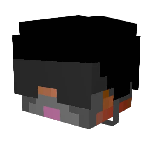SrHarleyDavidson Minecraft avatar head, 3D render