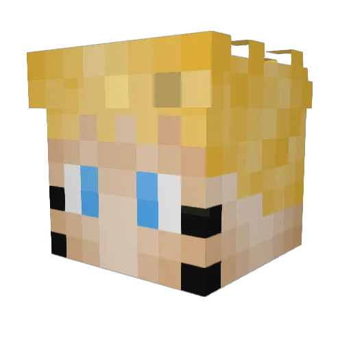 SrHenriqueee Minecraft avatar head, 3D render