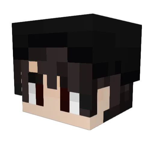 SrJups Minecraft avatar head, 3D render