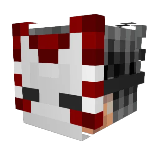 SrKumaXD Minecraft avatar head, 3D render
