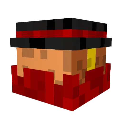 SrLacoste Minecraft avatar head, 3D render