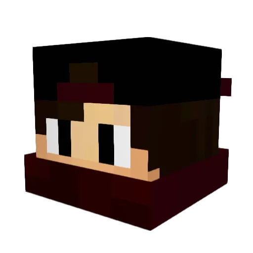 SrLow Minecraft avatar head, 3D render