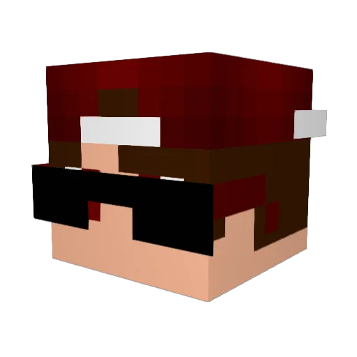 SrMadin Minecraft avatar head, 3D render