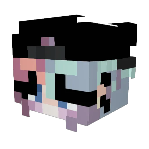 SrMae Minecraft avatar head, 3D render