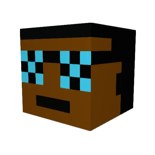 SrMaracuja Minecraft avatar head, 3D render